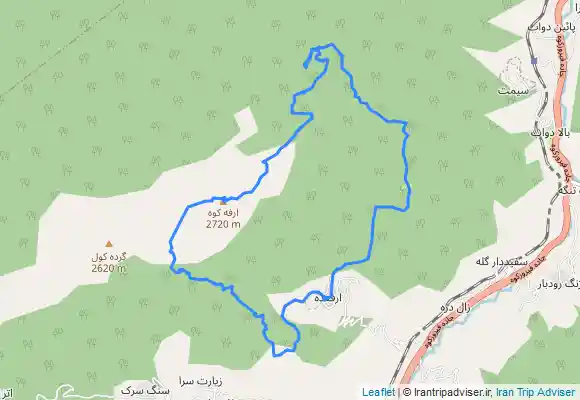 ترک جی پی اس ارفع کوه