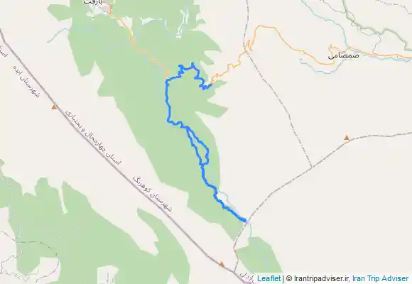 ترک جی پی اس آبشار زردلیمه از گزستان