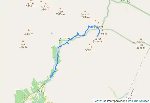 ترک جی پی اس چکاد پرسون،parsoon peak