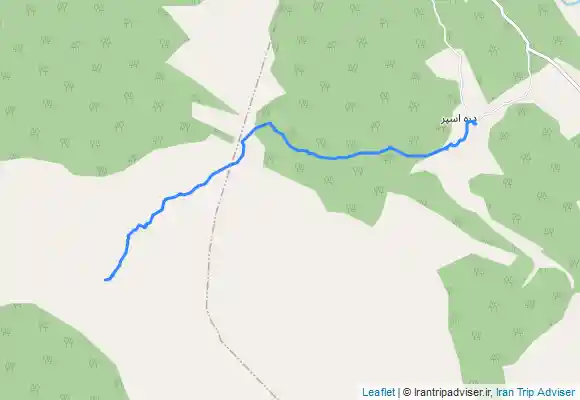 ترک جی پی اس قله پریز از سمت دره اسپر