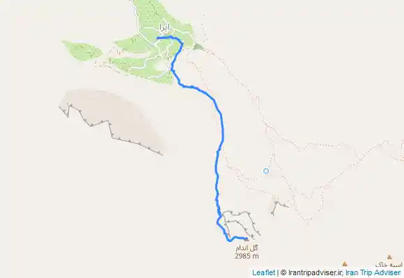 ترک جی پی اس قله گل اندام