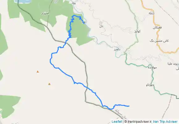 ترک جی پی اس دیوزناو به زوم.ییلاقات کاوو ، ره ننه نه،گرده میان