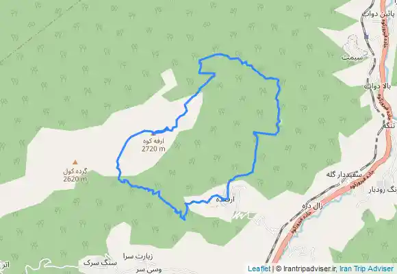 ترک جی پی اس ارفع کوه