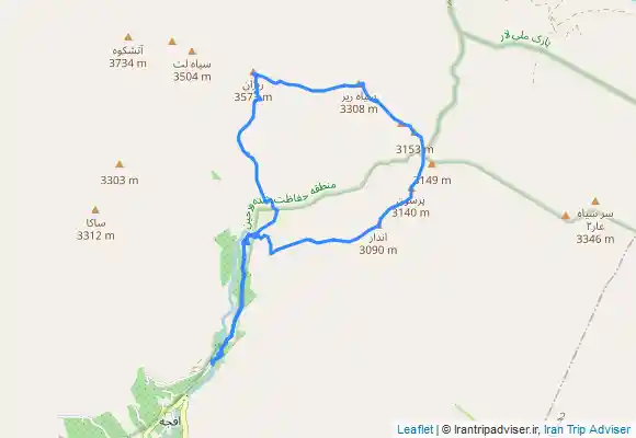 ترک جی پی اس اندار، پرسون، سیاه ریز، ریزان