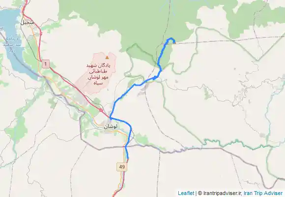 ترک جی پی اس Bīvarzīn - Emāmzādeh Dānīāl