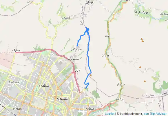 ترک جی پی اس قله دوبرار مسیر رفت از بیجی عظیمیه برگشت از سیاهکلان