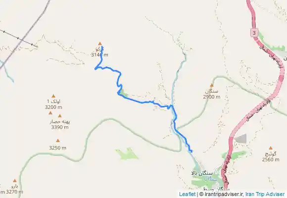 ترک جی پی اس قله کرکوه از امام زاده قاسم سنگان بالا(مسیر رفت)، شنبه ۱۴۰۱/۰۳/۱۴