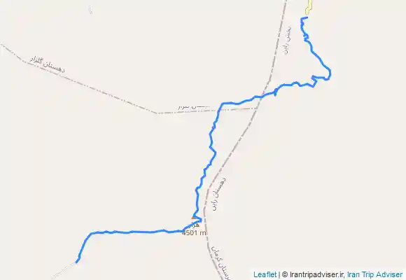 ترک جی پی اس کوه هزار Hezar peak