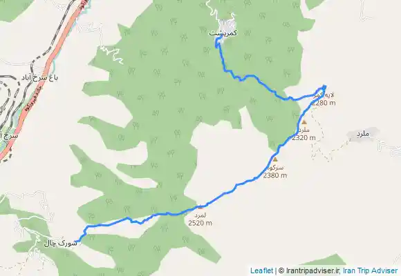 ترک جی پی اس صعود به قله های لاکمر (عباسعلی) و سرکوه از روستای کمرپشت و برگشت از روستای شورکچال- Lakamar and Sar kuh peak- kamarposht to shoo