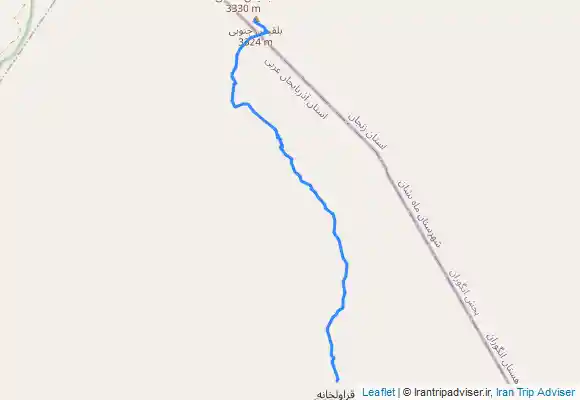 ترک جی پی اس قراول خانه به قله بلقیس