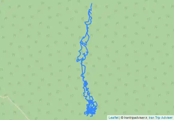 ترک جی پی اس مسیر پیاده روی آبشار سنگ‌ درکا