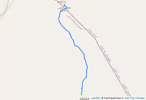 ترک جی پی اس جی پی اس مسیر قله بلقیس زنجان. طرح سیمرغ