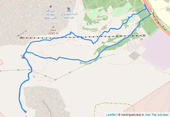 ترک جی پی اس 1401/06/13 - کوه صفه تا هفت چشمه