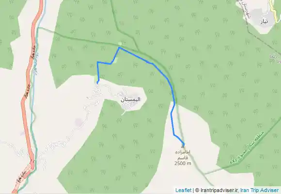 ترک جی پی اس الیمستان قله امامزاده قاسم