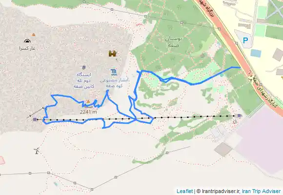 ترک جی پی اس کوه صفه