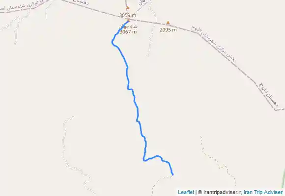 ترک جی پی اس مسیر رفت از چشمه گُل (بید)تا قله شاه جهان -اسفراین