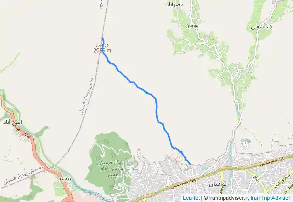 ترک جی پی اس varjin - قله ورجين از لواسان