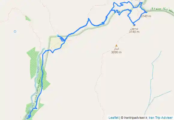 ترک جی پی اس قله پرسون و گردنه افجه بش از افجه