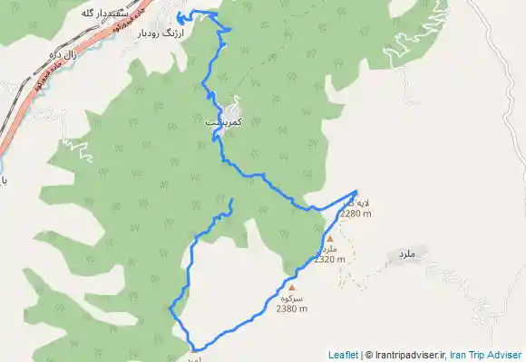 ترک جی پی اس قله سرکوه و عباسعلی