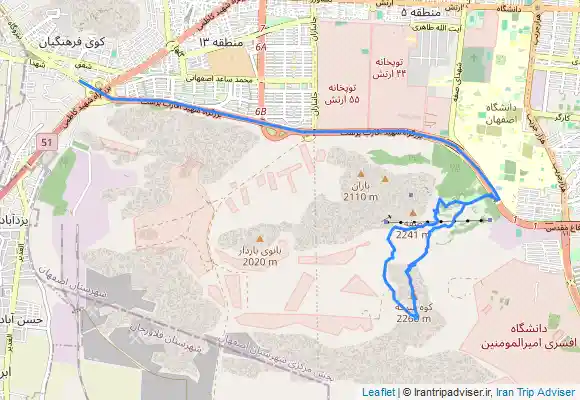 ترک جی پی اس قله سرخه صفه