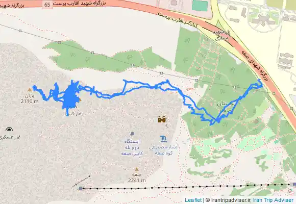 ترک جی پی اس قله دوقلوی صفه اصفهان.