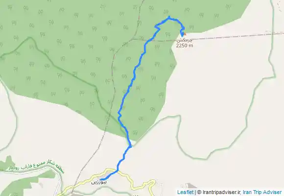 ترک جی پی اس قله چرمکش