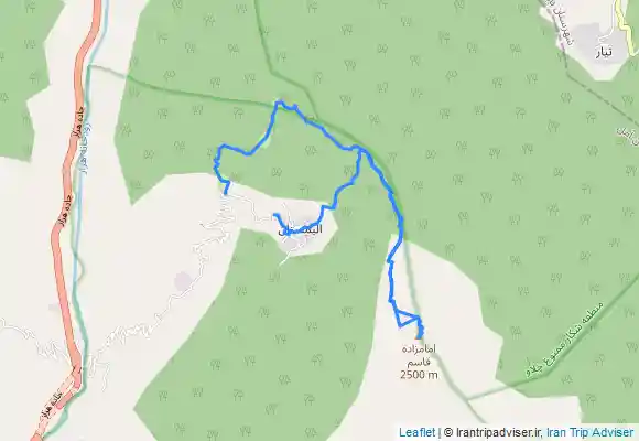 ترک جی پی اس قله امامزاده قاسم