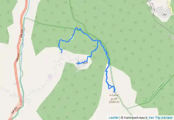 ترک جی پی اس قله امام زاده قاسم