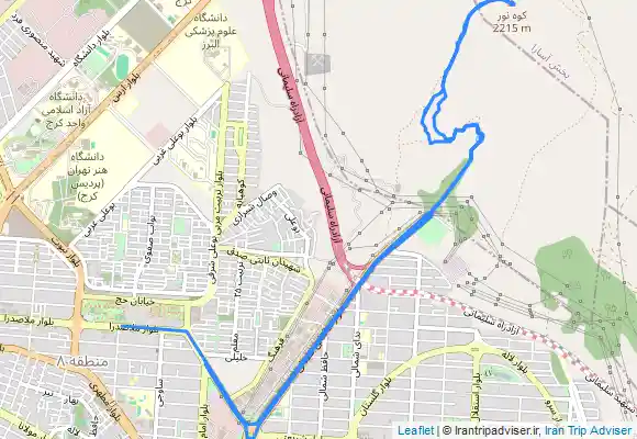 ترک جی پی اس پیمایش کوهنوردی قله بیجی و نور عظیمیه