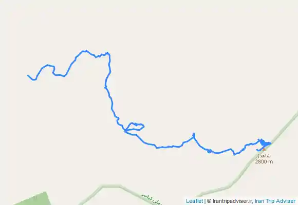 ترک جی پی اس شاهدژ از جاده تا قله مسیر دهلیز و‌گرده ای