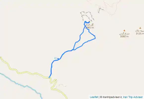 ترک جی پی اس قله گل اندام