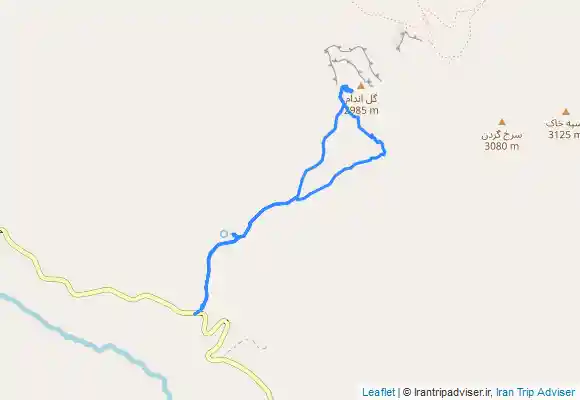 ترک جی پی اس قله گل اندام