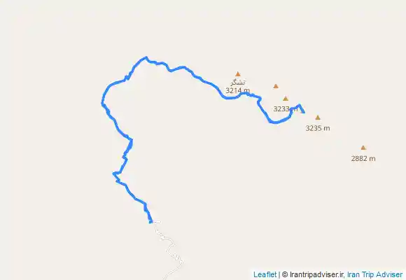 ترک جی پی اس قله تشگر کوه فارغان استان هرمزگان