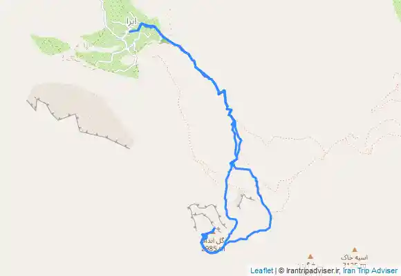 ترک جی پی اس ایرا. قله گل اندام. صعود زمستانی