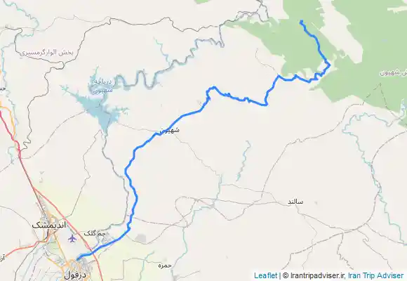 ترک جی پی اس Shevi Waterfall Road مسیر ماشین رو آبشار شوی تله زنگ