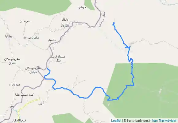 ترک جی پی اس مسیر شیرز به درکه بالای شیرز