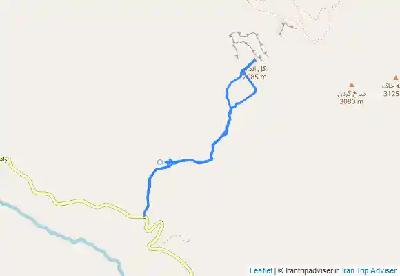 ترک جی پی اس قله گل اندام