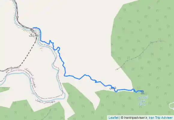 ترک جی پی اس پیمایش از آبشار شوی به تله زنگ