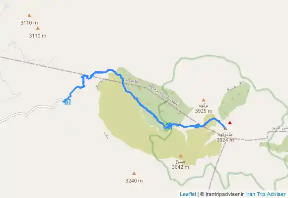 ترک جی پی اس صعود به قله تفتان