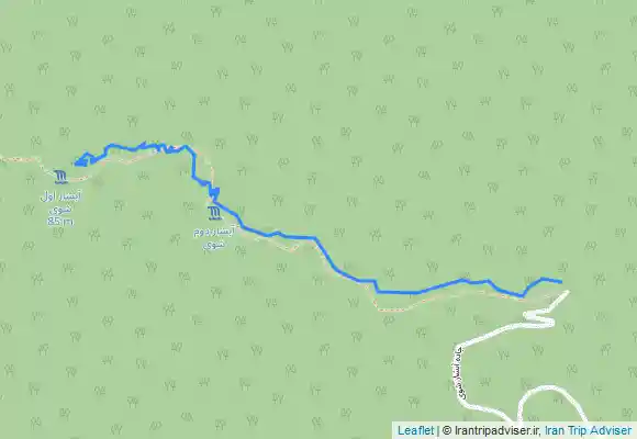 ترک جی پی اس آبشار های شوی ، از بالا