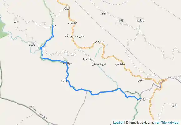ترک جی پی اس مسیر کولیج به دیوزناو