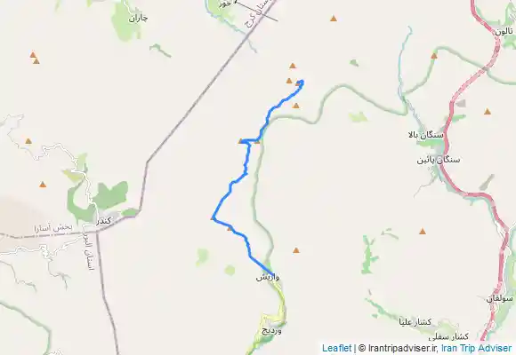 ترک جی پی اس واریش به پهنه حصار - صعود