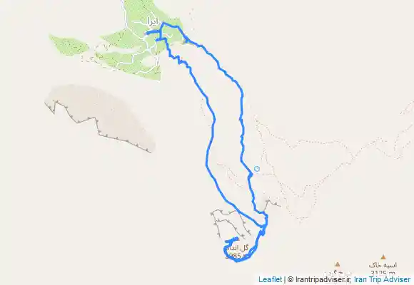 ترک جی پی اس قله گل اندام