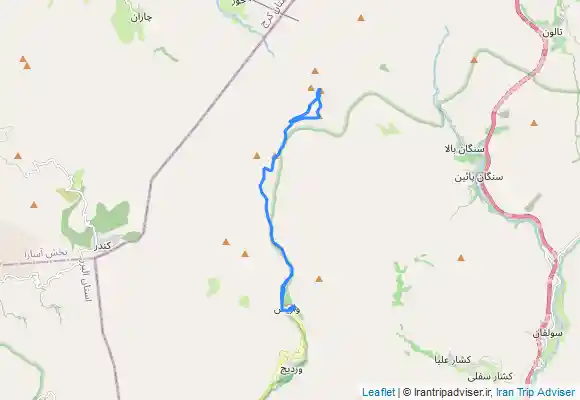 ترک جی پی اس خط الراس قله بارو قله پهنه حصار و قله چشمه شاهی (از روستای واریش)