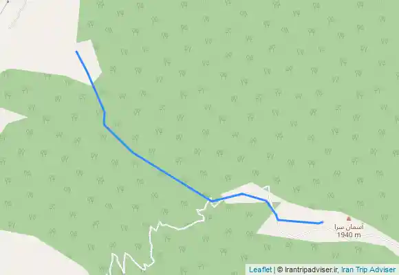 ترک جی پی اس پیمایش از آبگیر گلدیان به قله آسمانسرا