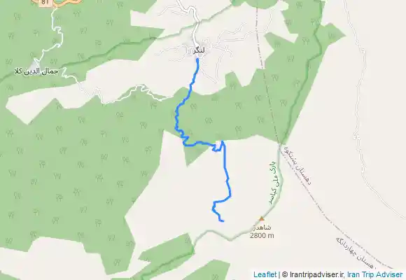 ترک جی پی اس شاهدژ از مسیر لنگر