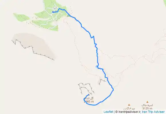 ترک جی پی اس قله گل اندام