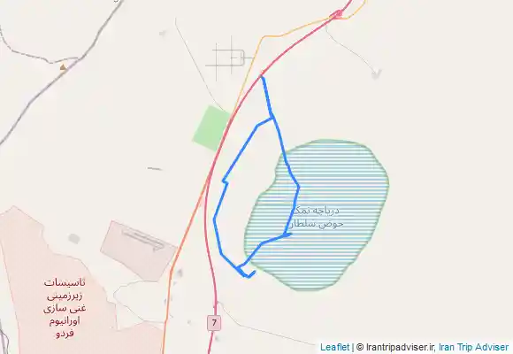 ترک جی پی اس دریاچه نمک حوض سلطان