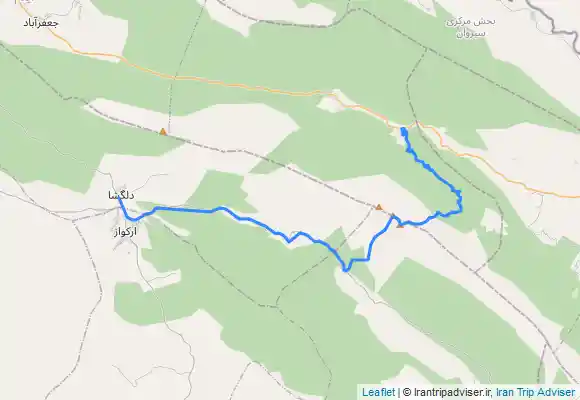 ترک جی پی اس کان صیفی ( ورزرین ) کبیرکوه ( چنارباشی تا چشمه پهن ) 2810 متر