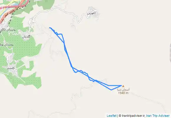 ترک جی پی اس قله آسمان سرا 19 آبان 1402